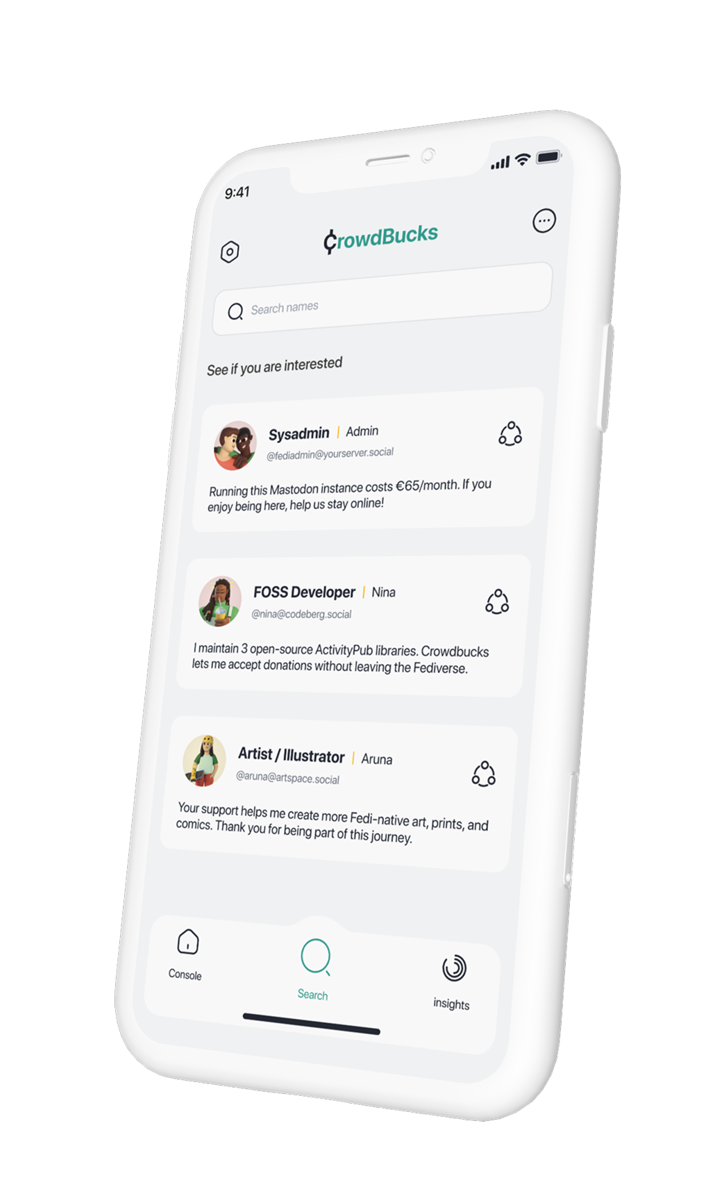 CrowdBucks mobile preview